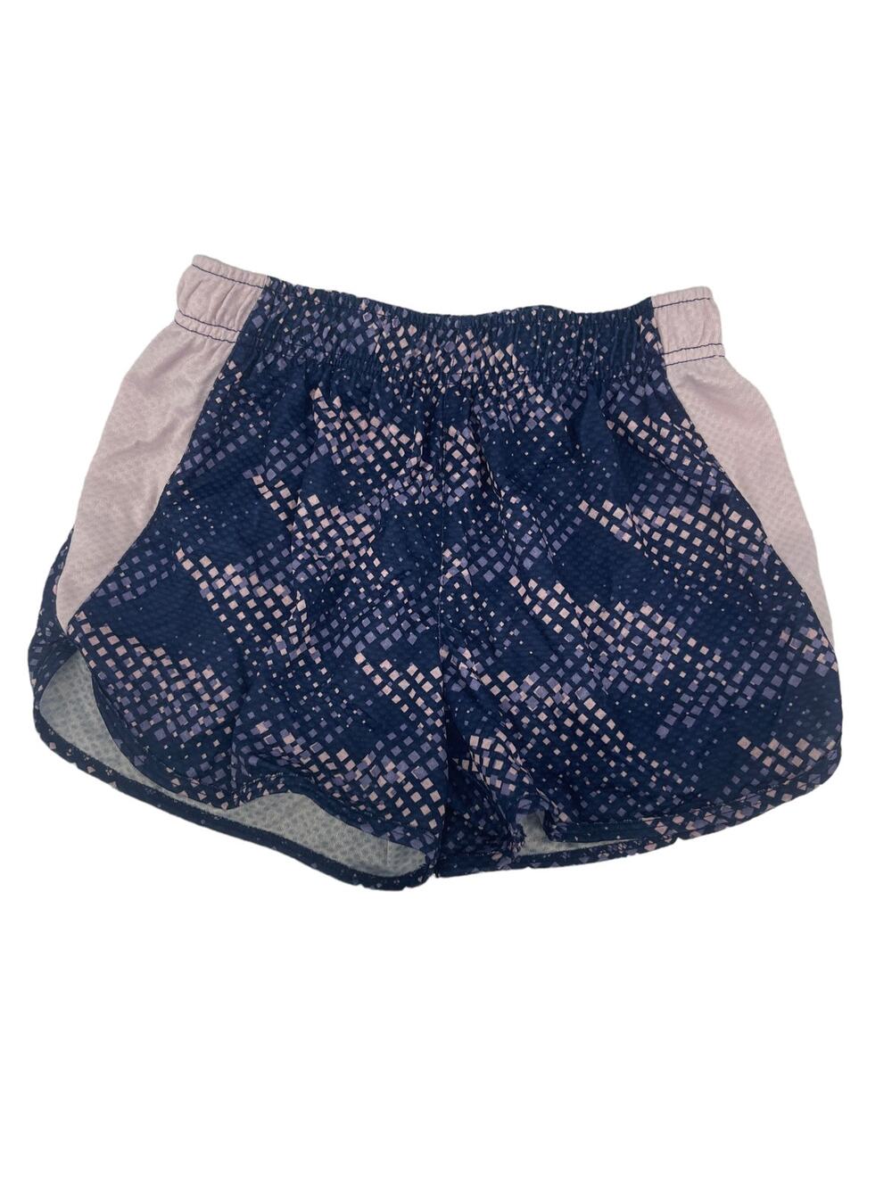 BCG Girls Blue & Purple Printed Athletic Shorts Youth Size Large 12-14